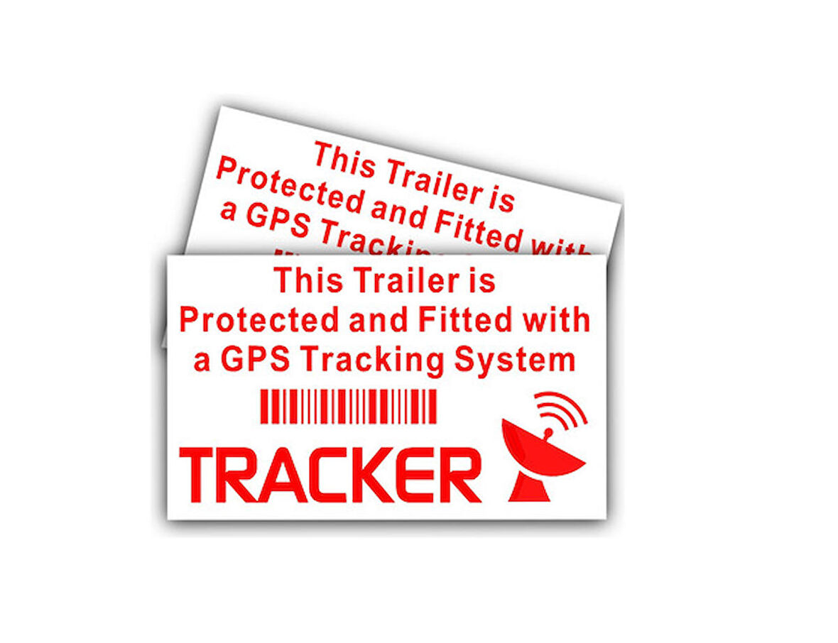 4 adet Gps Tracing Takip Etiketi Uyarı Yapıştırması 10cm  md18