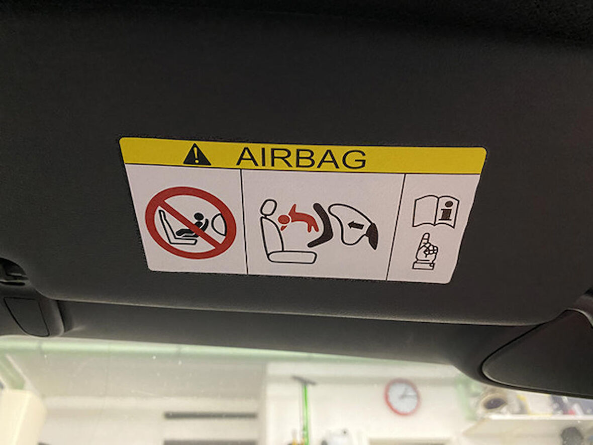 3 adet Airbag Güneşlik üzeri yapıştırma sticker model6