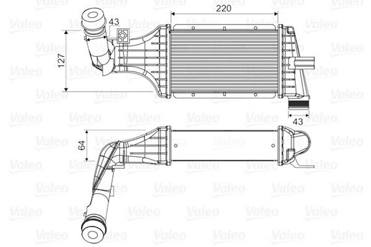 Opel Turbo Radyatoru Astra G 98>10 Y20dth - X17dt - Valeo 818660