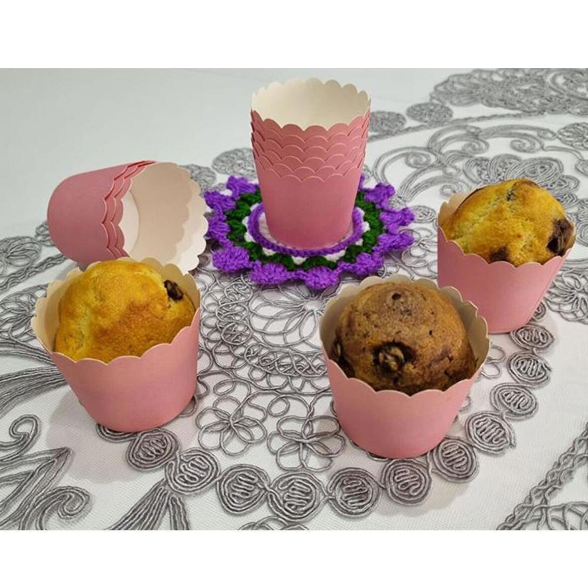 Pembe Cupcake (Muffin) Kabı (25 adet)