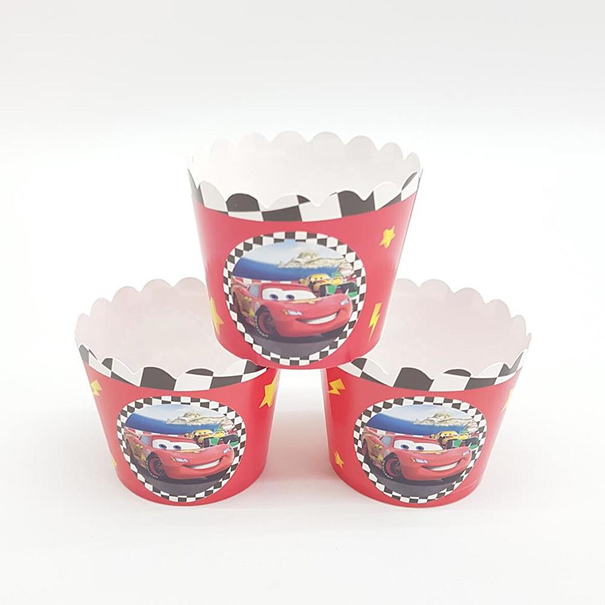 Cars (Şimşek McQueen) Cupcake (Muffin) Kabı (25 adet)