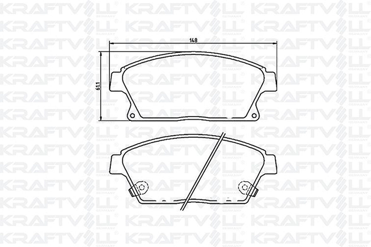 Opel On Fren Balatası 16 İnch Astra J Cruze Zafıra C Mokka - Kraftvoll 07010057