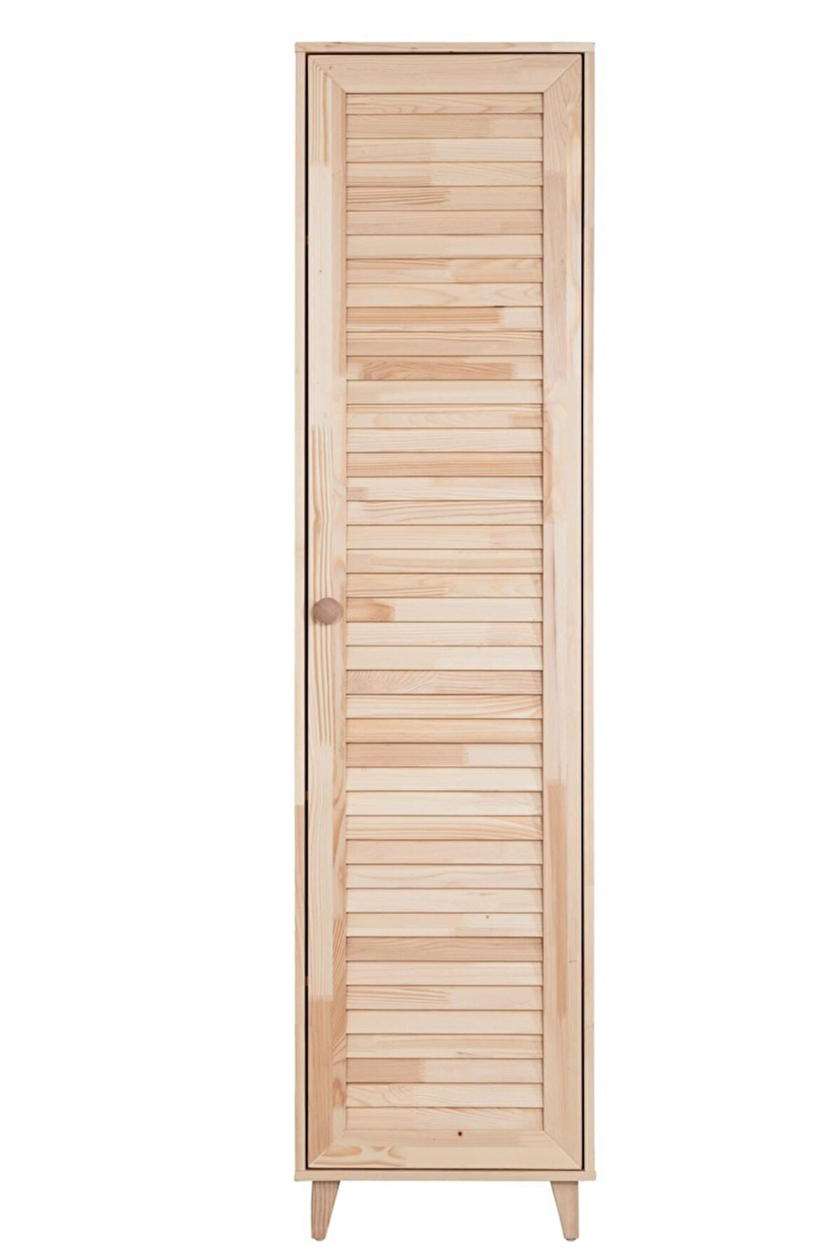 Doğal Ladin Gardırop, Alaz Tek Kapaklı Dolap - Köknar Ağacı Pk-103