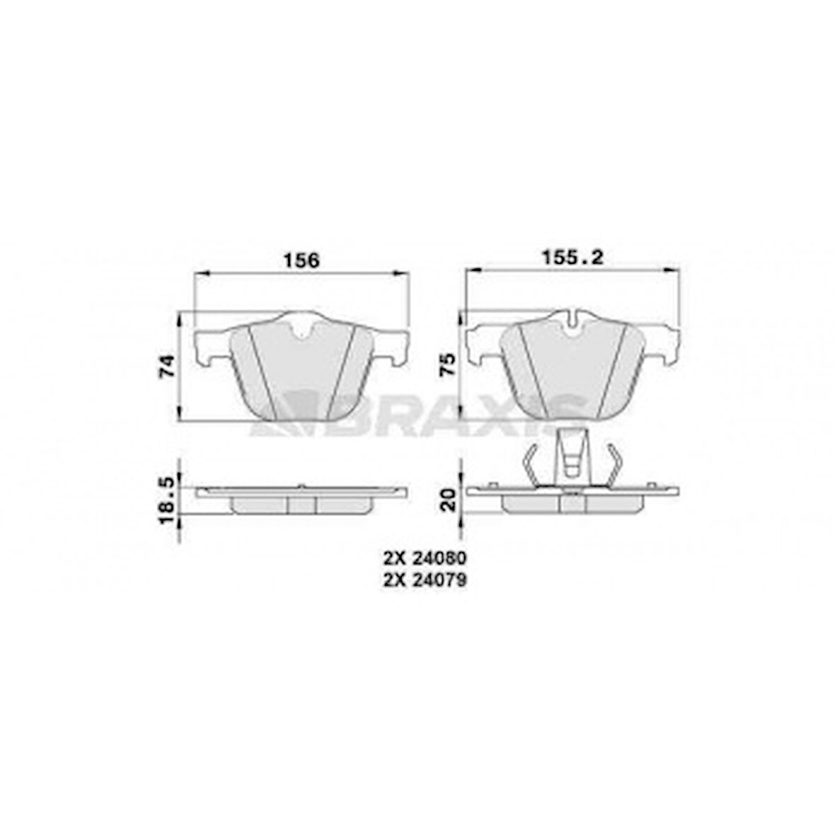 Jaguar Fren Balatası On Jaguar Xj (x351) 12> F-Type (x152) 12> - Braxıs Aa0331
