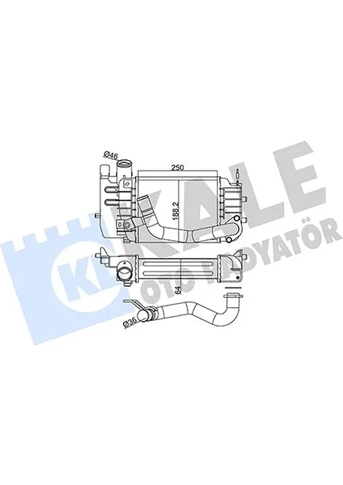 Toyota Radyator Turbo Yarıs 06> - Orjınal 179000n030