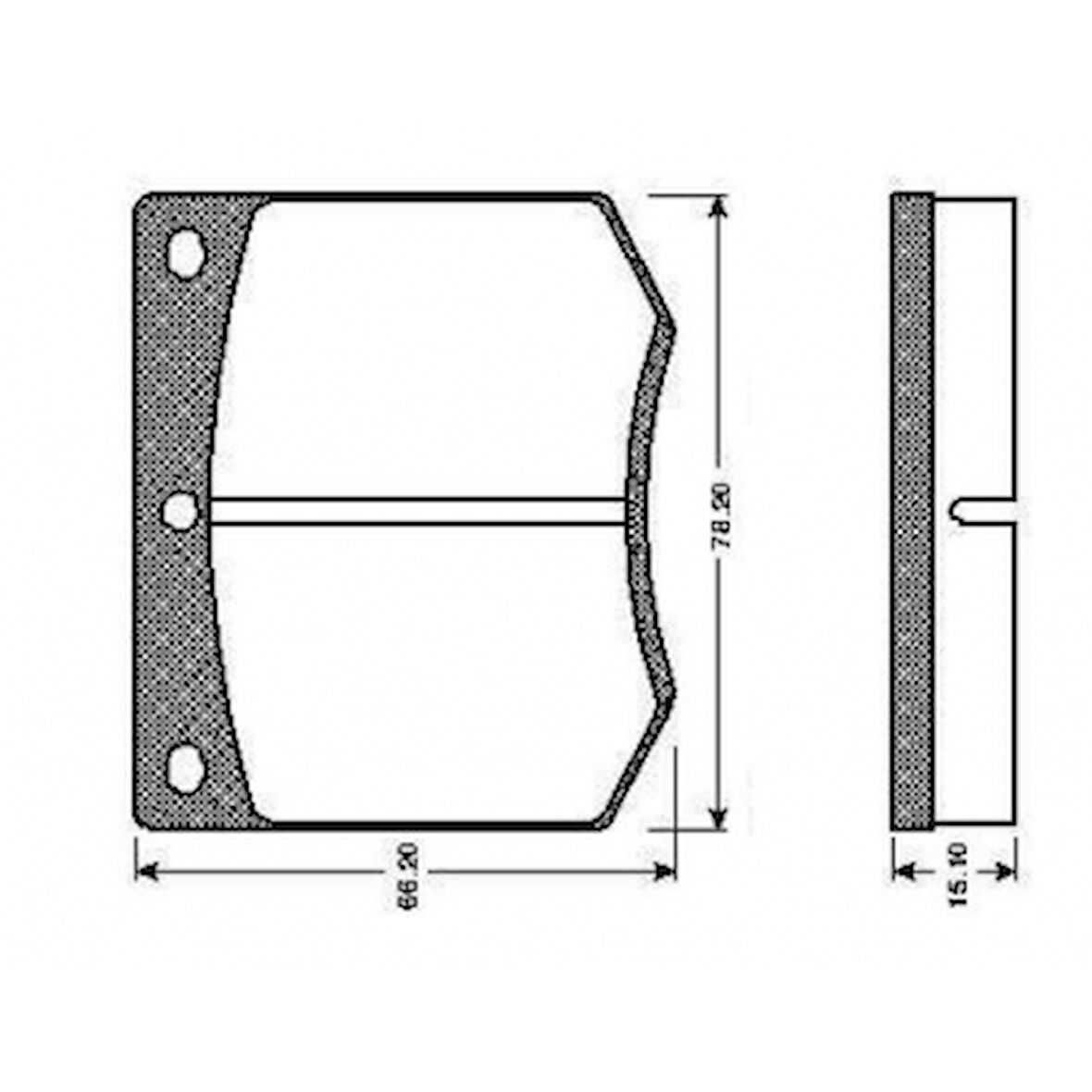 Ford Fren Balatası On Escort I 68> Escort III 80> Taunus 70> Granada 77> Caprı - Braxıs Aa0613