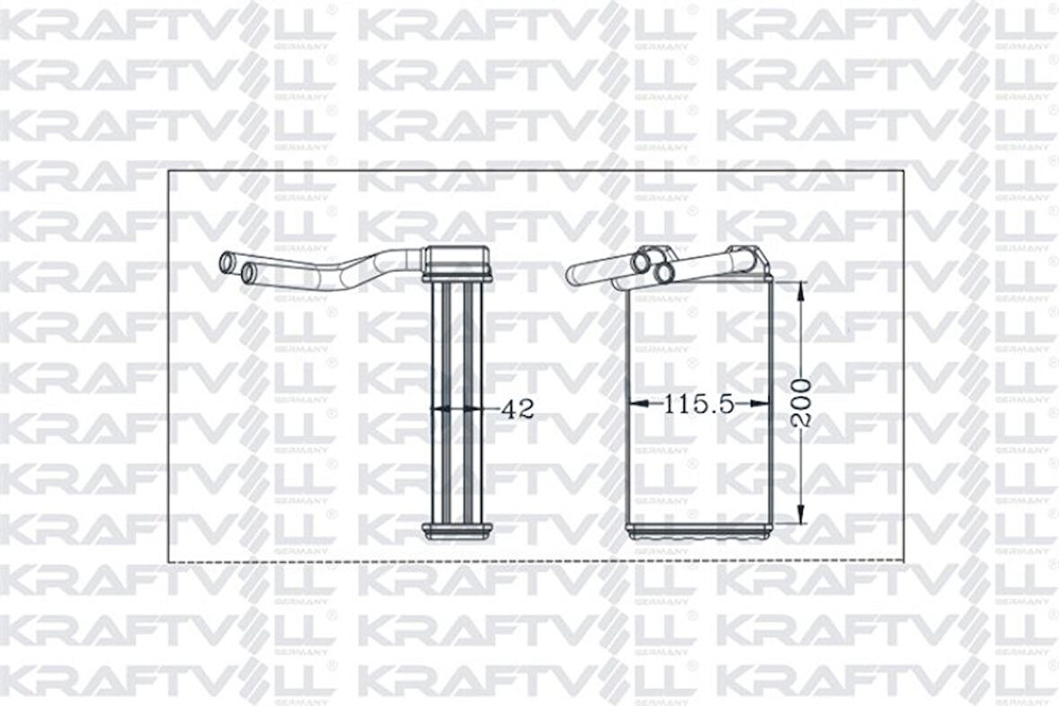 Honda Kalorıfer Radyatoru Honda CIVIC 1996-2001 - Kraftvoll 08050317
