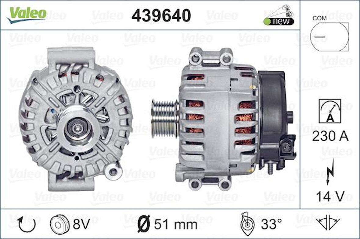 Bmw Alternator Sarj Dinamosu Bmw F01  X6 E71 - Valeo 439640