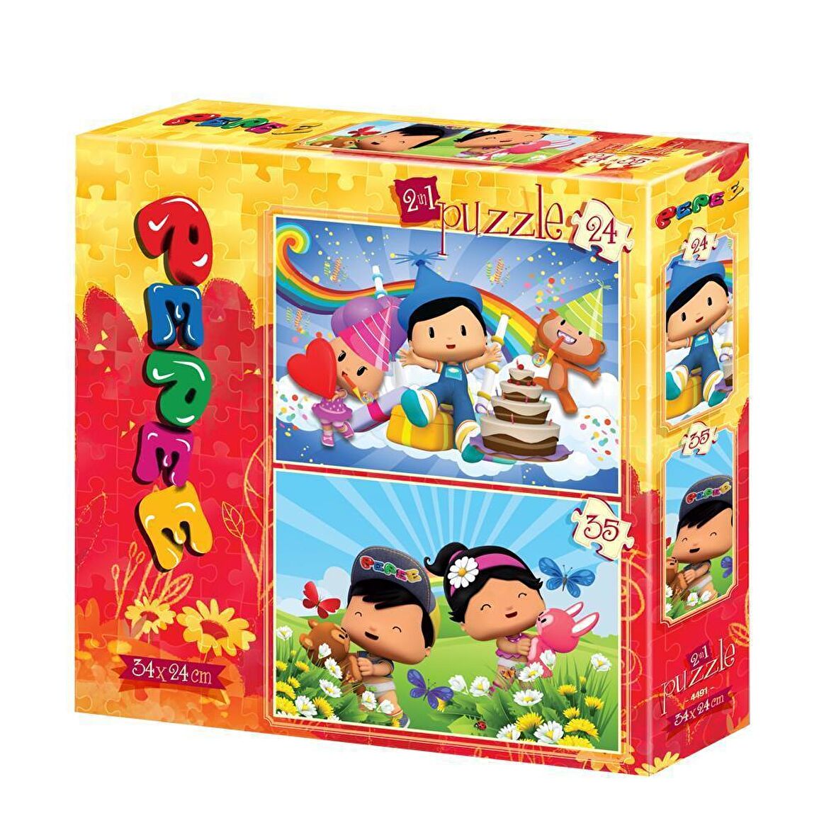 Art Portreler 24+35 Parça Çocuk Puzzle