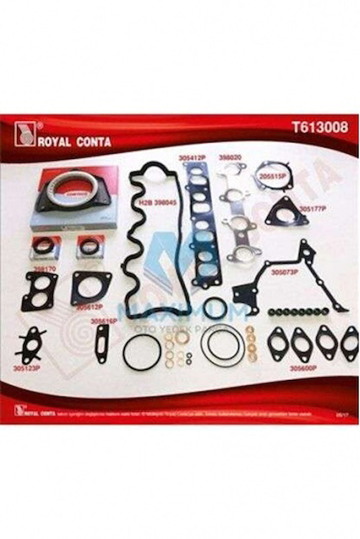 Fiat Motor Takım Contası Reinz Keceli Subap Lastıklı Doblo Punto Strada 1,9jtd (182,b9,000 188,a2,000 Mot - Royal T613008