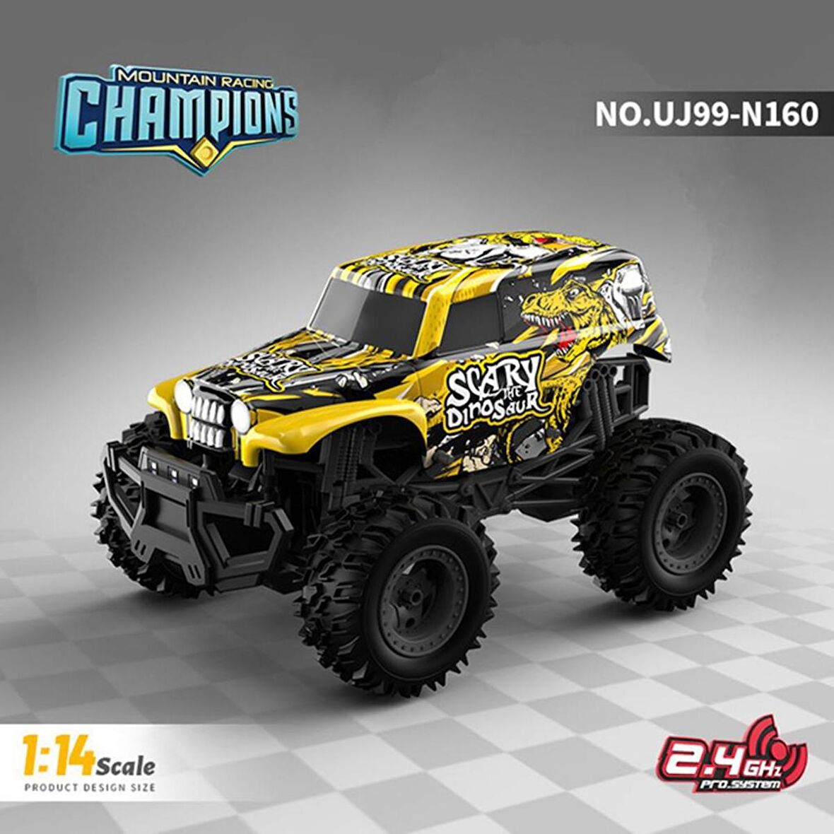 Gepettoys UJ99-N160 Off-Road 2.4 GHz Işıklı Uzaktan Kumandalı Araba Sarı