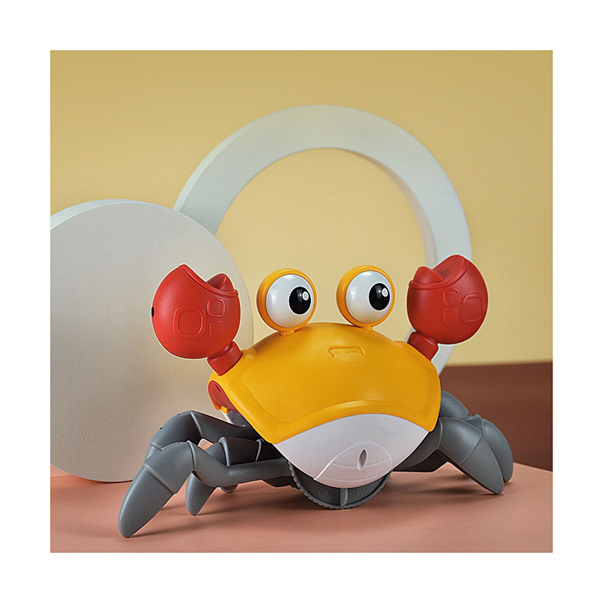 Şarjlı Müzikli Hareketli Oyuncak Yengeç Yürüme Yardımcısı Otomatik Sensörlü