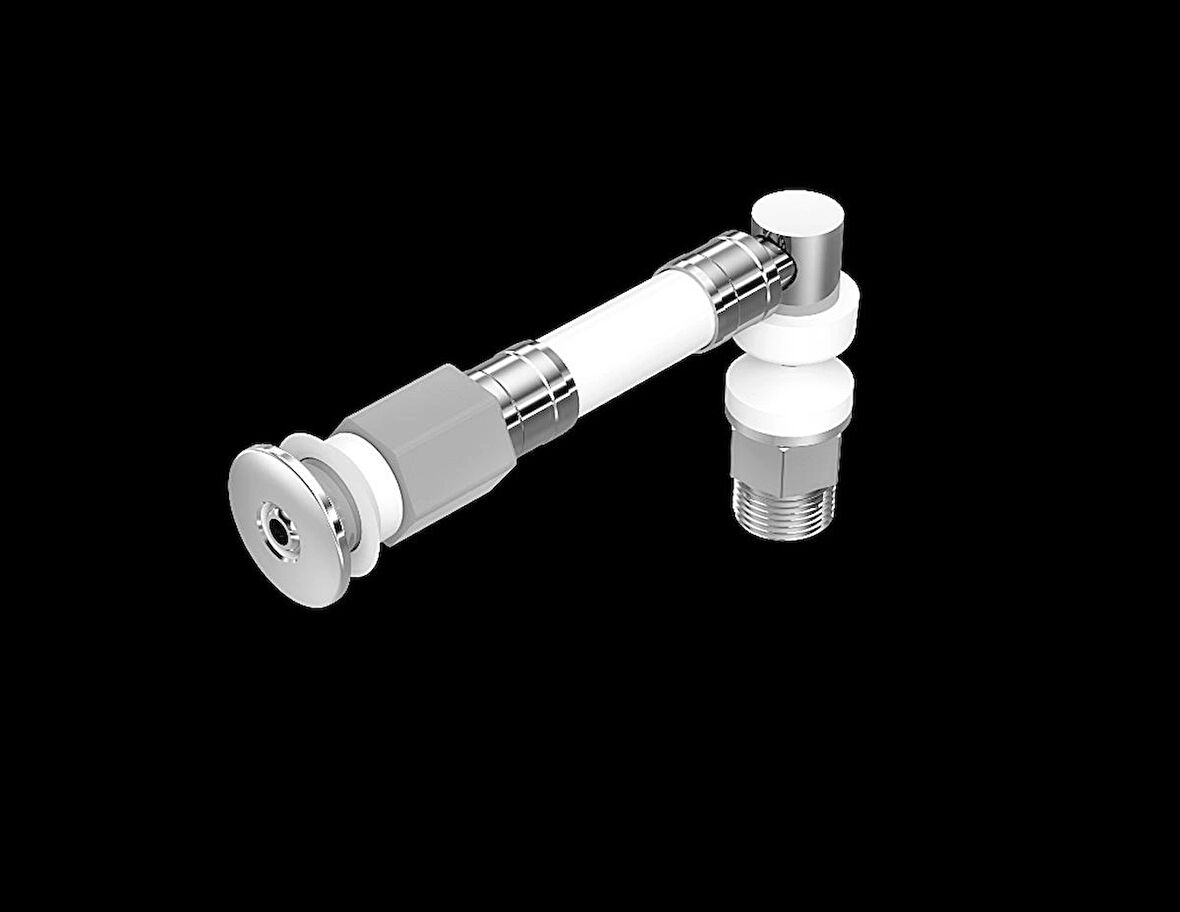 Yapıtaşı Yt324 Ø22 Küresel Uçlu L tipi Esnek Taharet çubuğu Rekorlu 90mm