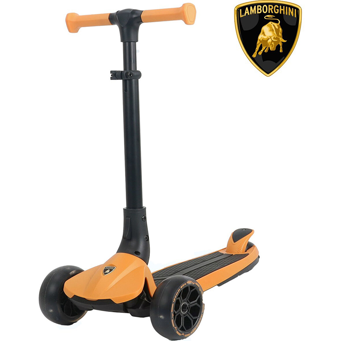 Lisanslı L3 Kolay Katlanabilir Işıklı Orta Gövde ve Işıklı Tekerlekli Çocuk Scooter Turuncu