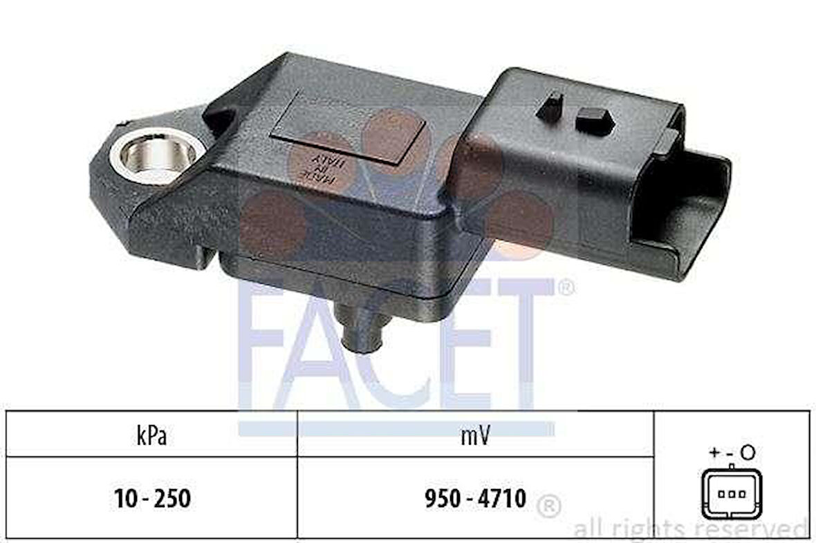 Psa Emme Basınc Sensoru Hava C5 II 407 Jumpy III Expert III C5 III 5008 308 508 607 Dw10bted4 2.0hdi 16 - Facet 10.3034