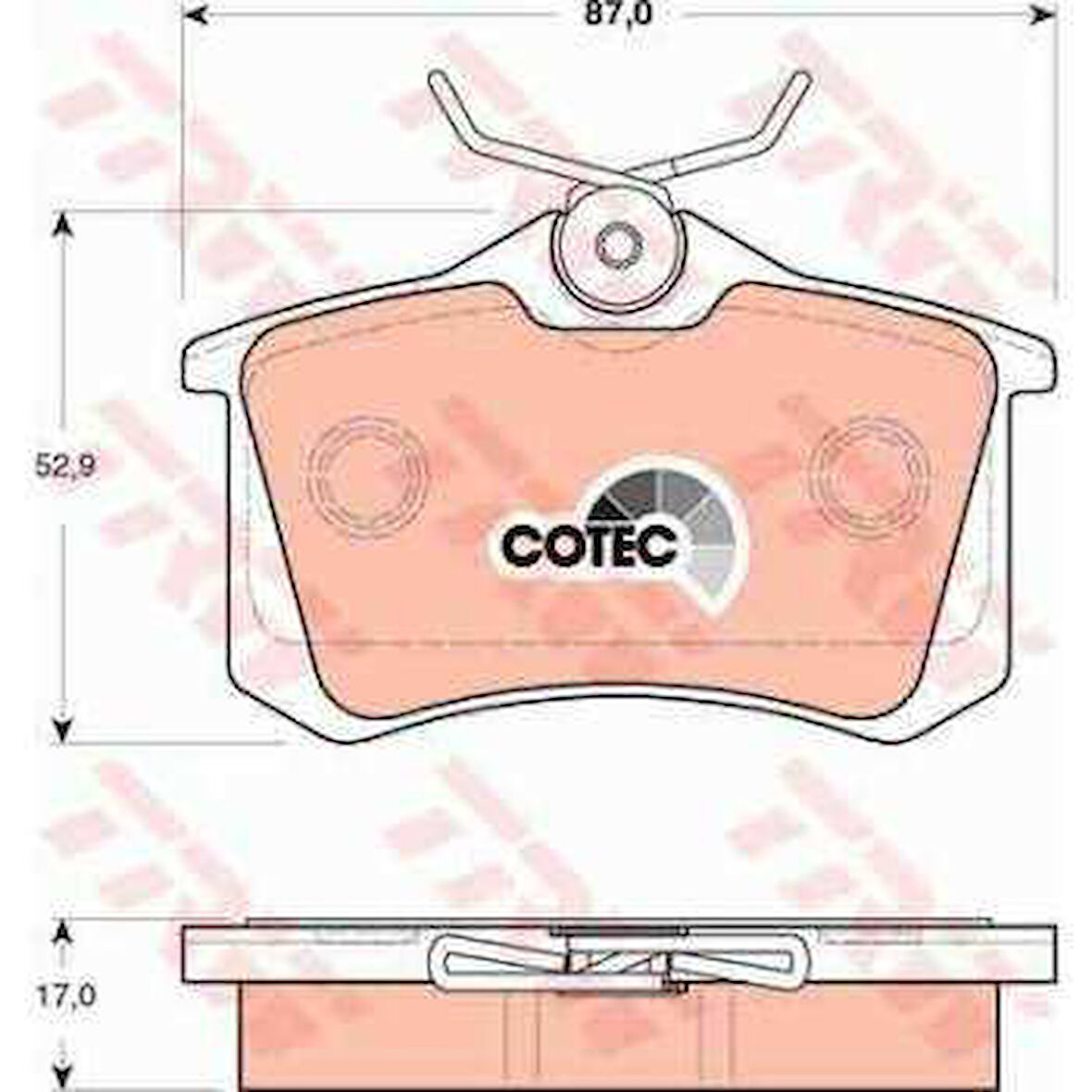 Renault Arka Fren Balatası Golf IV Bora Audı A1 A3 A4 A6 A8 Altea Cordoba İbiza III IV V / Megane II III Meg - Trw Gdb1504