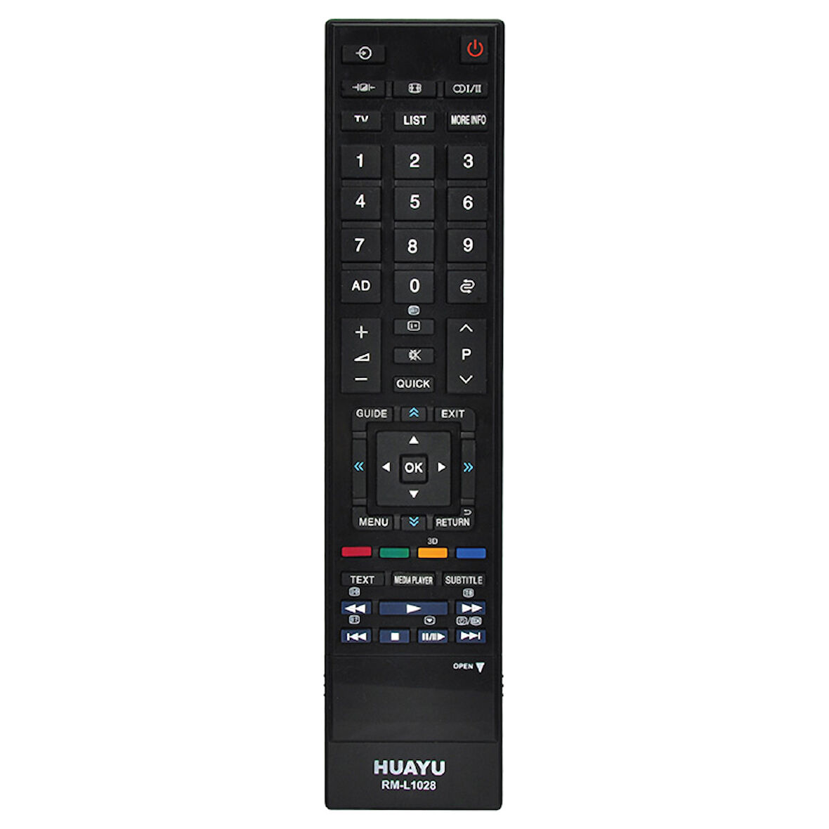 HUAYU KL RM-L1028 3D TOSHIBA BLİSTERLİ LCD LED TV KUMANDA