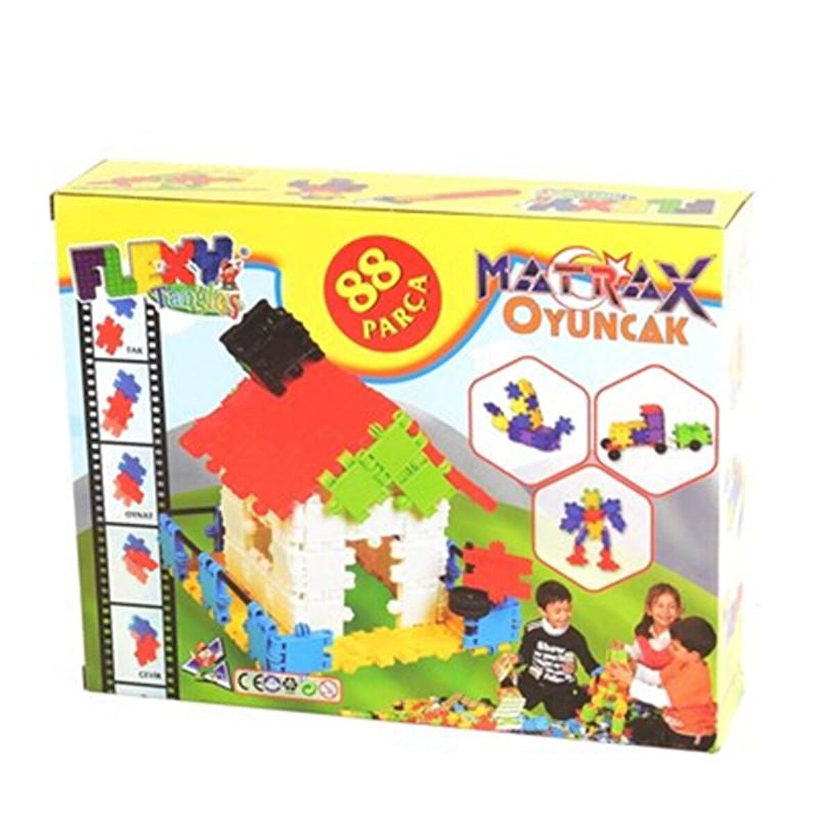 Flexy Tangles 88 Parça Lego Karton Kutuda