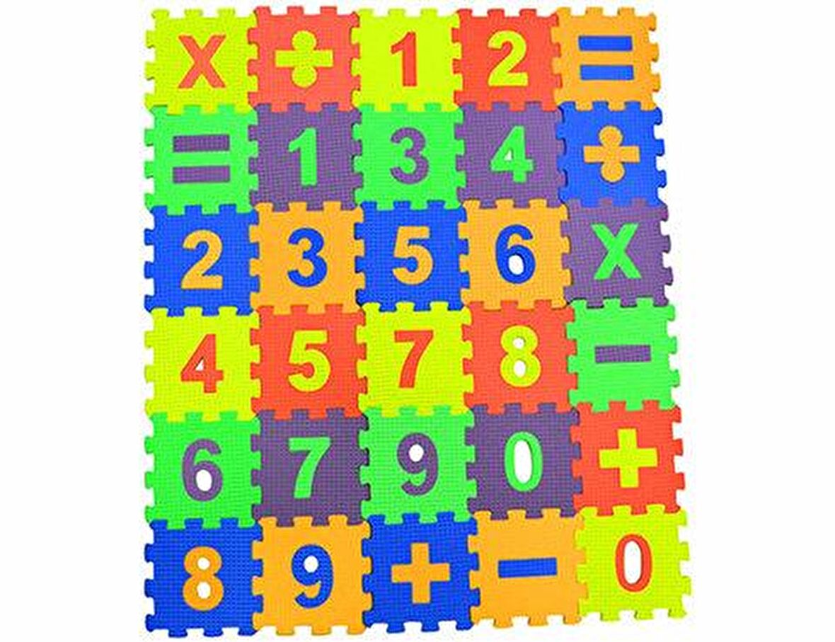 Matrax Eva Puzzle|12x12cm.X 7 Mm.| Matematik Seti