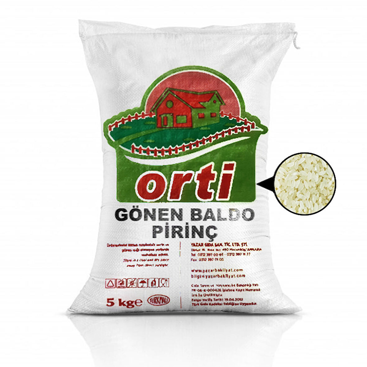 Orti Gönen Baldo Pirinç 5 Kg.