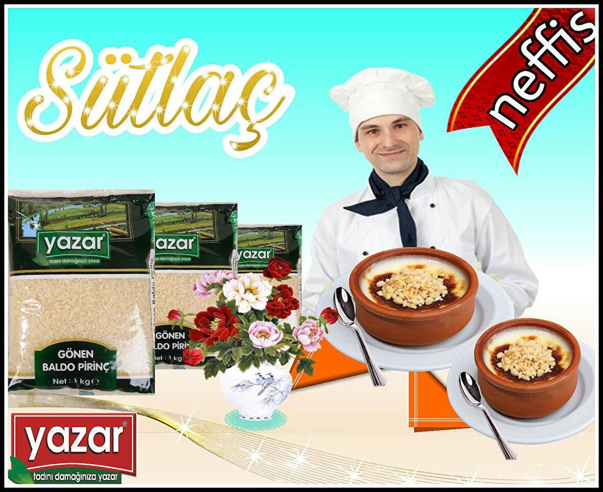 Yazar Dolmalık Sütlaçlık Kırık Pirinç 1Kg
