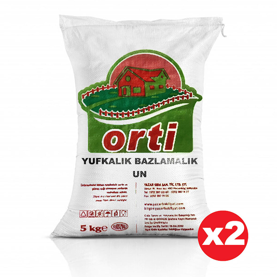Orti Yufkalık - Bazlamalık Un 5 Kg x 2 Paket