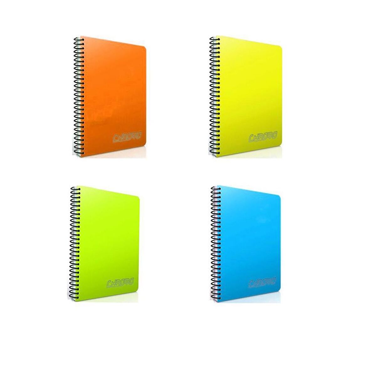Gıpta Chromo 140 Yp. A4 Spiralli Pp. Kapak Defter Kareli 4'lü