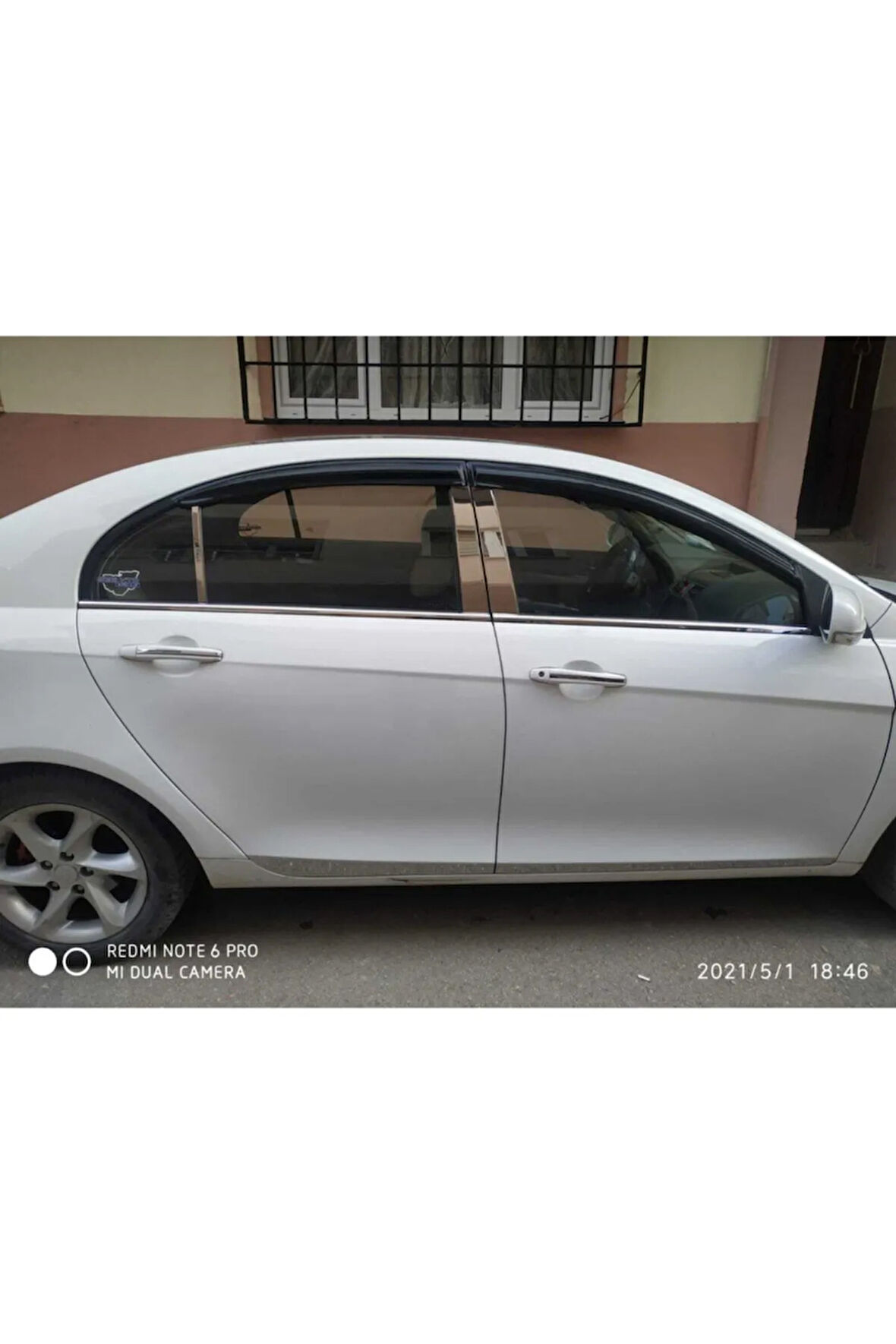 Geely Emgrand Krom Kapı Direği 6 Prç. 2009-2013 Sedan Paslanmaz Çelik