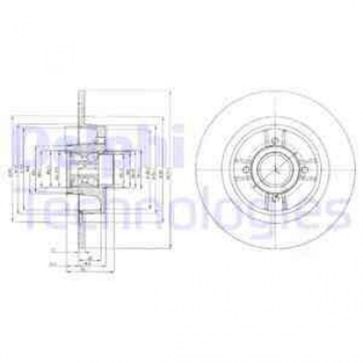 Renault Arka Fren Disk Aynası(dıskı) Renault Megane I Scenic II 1.4 / 1.6 / 1.8 / 1.9 / 2.0 Abslı Rulmanlı - Delphi Bg9029rs