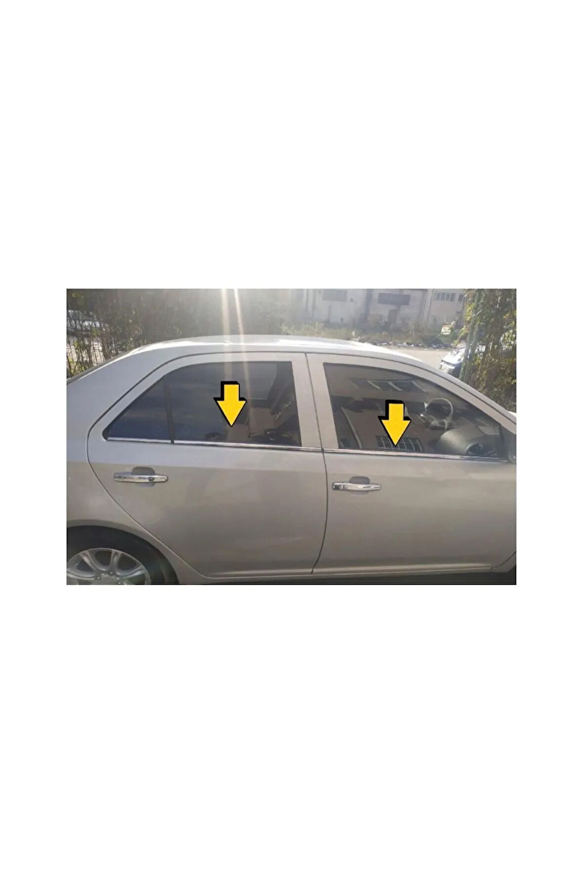 Geely Mk Krom Cam Çıtası 6 Prç. 2009-2011 Sedan P.çelik uyumlu