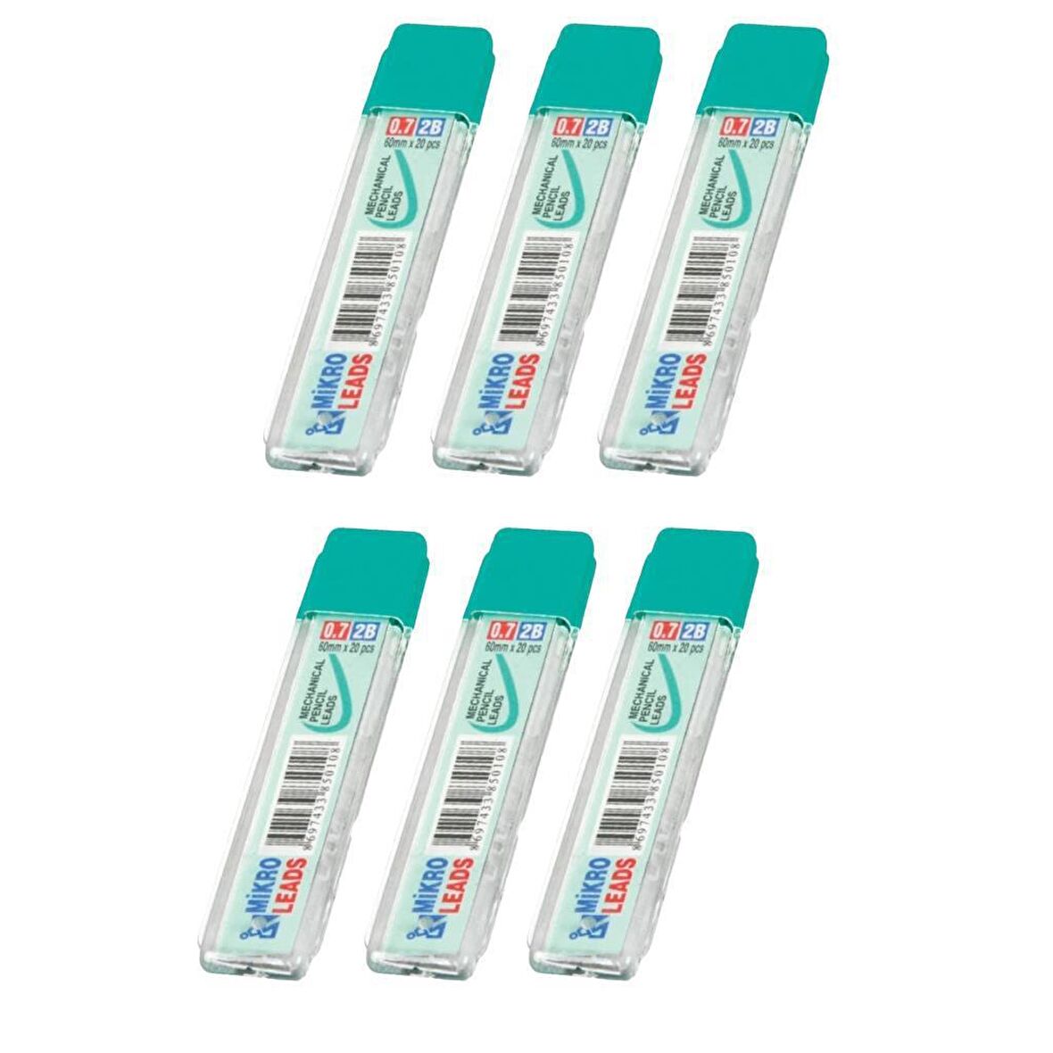 M-600 Min 0,7 Mm Versatil Kalem Ucu 2B 60 Mm 6'lı