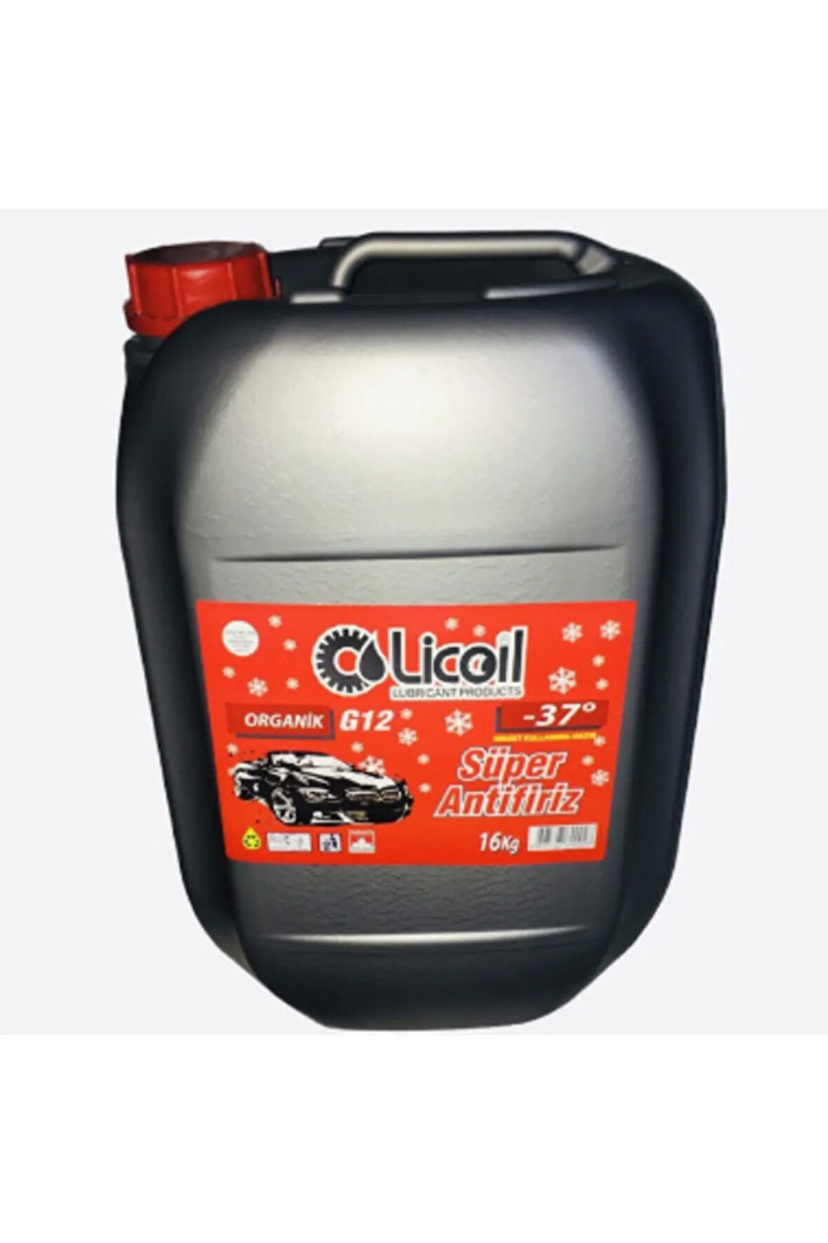 Organik G12 Kırmızı Antifriz  -37 C   16 Kg Bidon