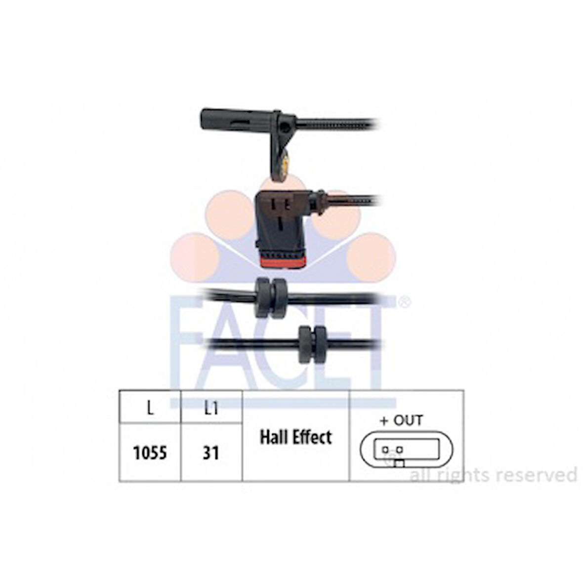 Mercedes Abs Sensoru Arka C-Class W204 07>14 S204 07>14 C204 11> - Facet 21.0189