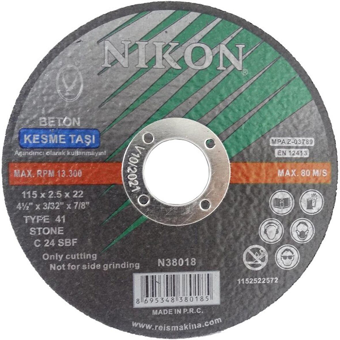 Nikon N38018 Kesme Diski 115x2.5mm Beton