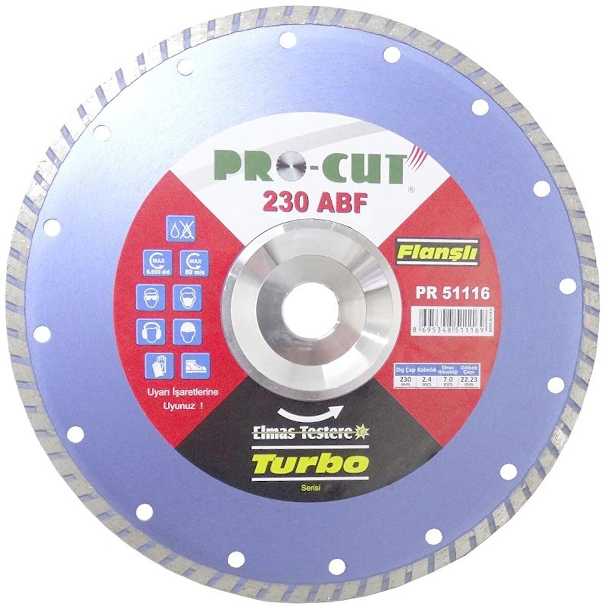 Pro-Cut PR51116 230ABF Daire Testere 230mm - Beton Tuğla