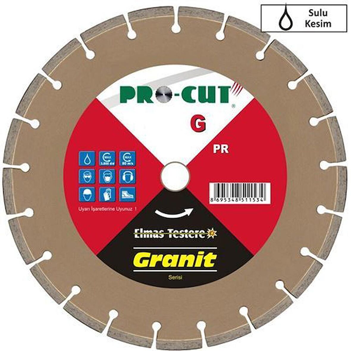 Pro-Cut PR51145 300G Daire Testere 300mm - Granit, Doğal Taş