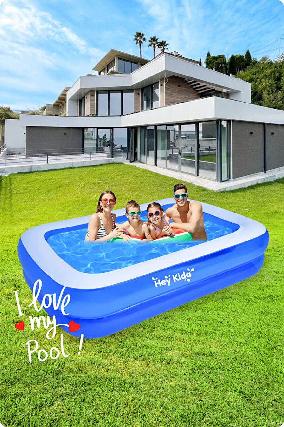 Heykida Büyük Boy Aile Havuzu ( 211x140x46)