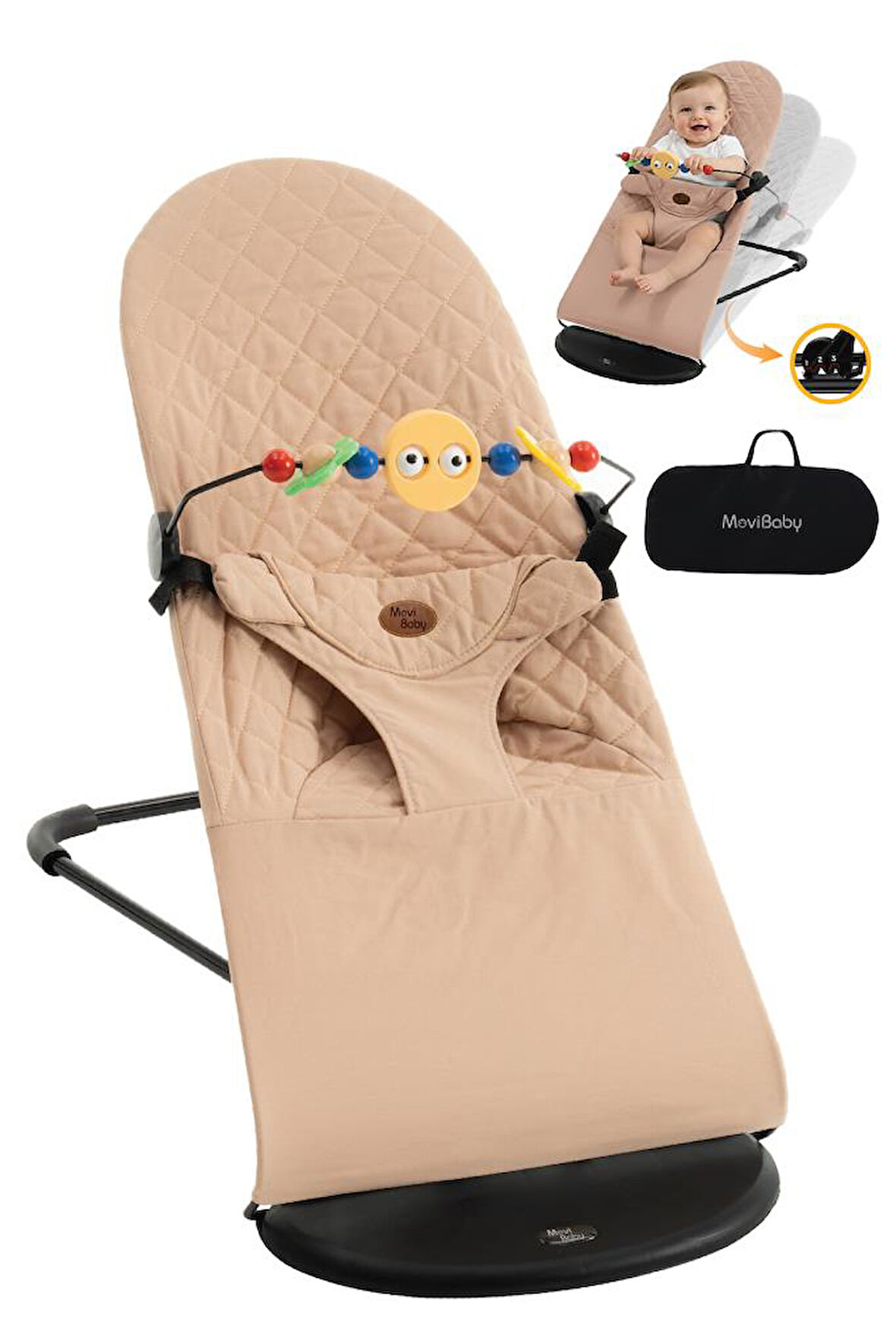 Livenzi Mobibaby Ana Kucağı Cotton Deluxe - Gül Kurusu