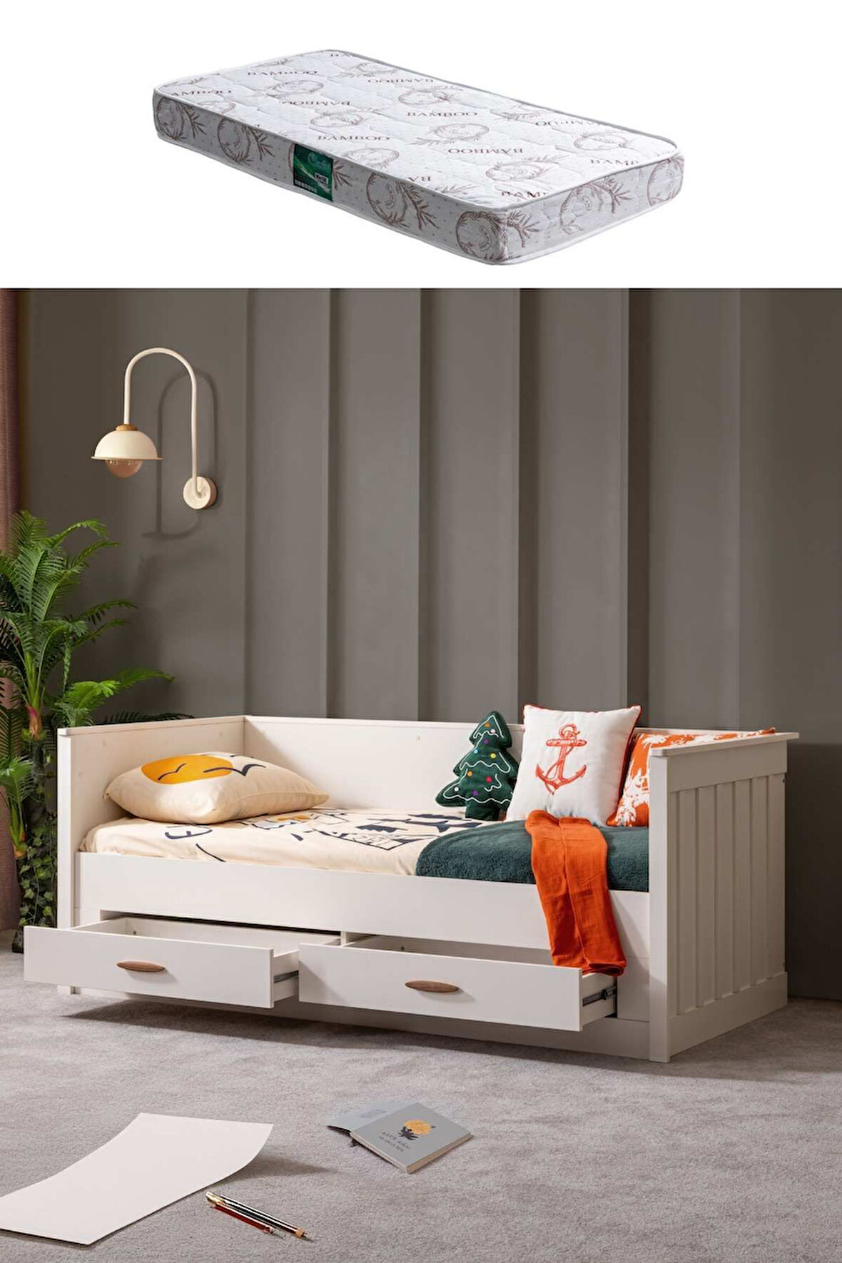 Karyola, Leton Çekmeceli Karyola + Comfort Yatak
