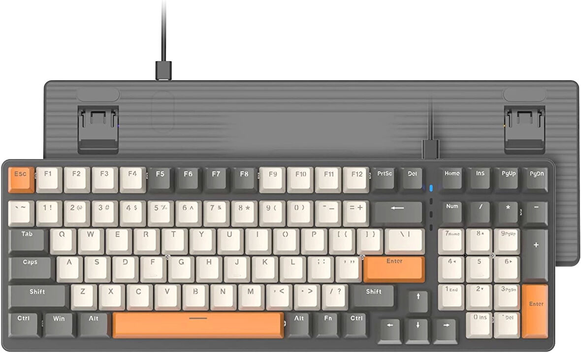 Zıyoulang K3 Siyah Red Switch Kablolu Rainbow Mekanik Oyuncu Klavyesi