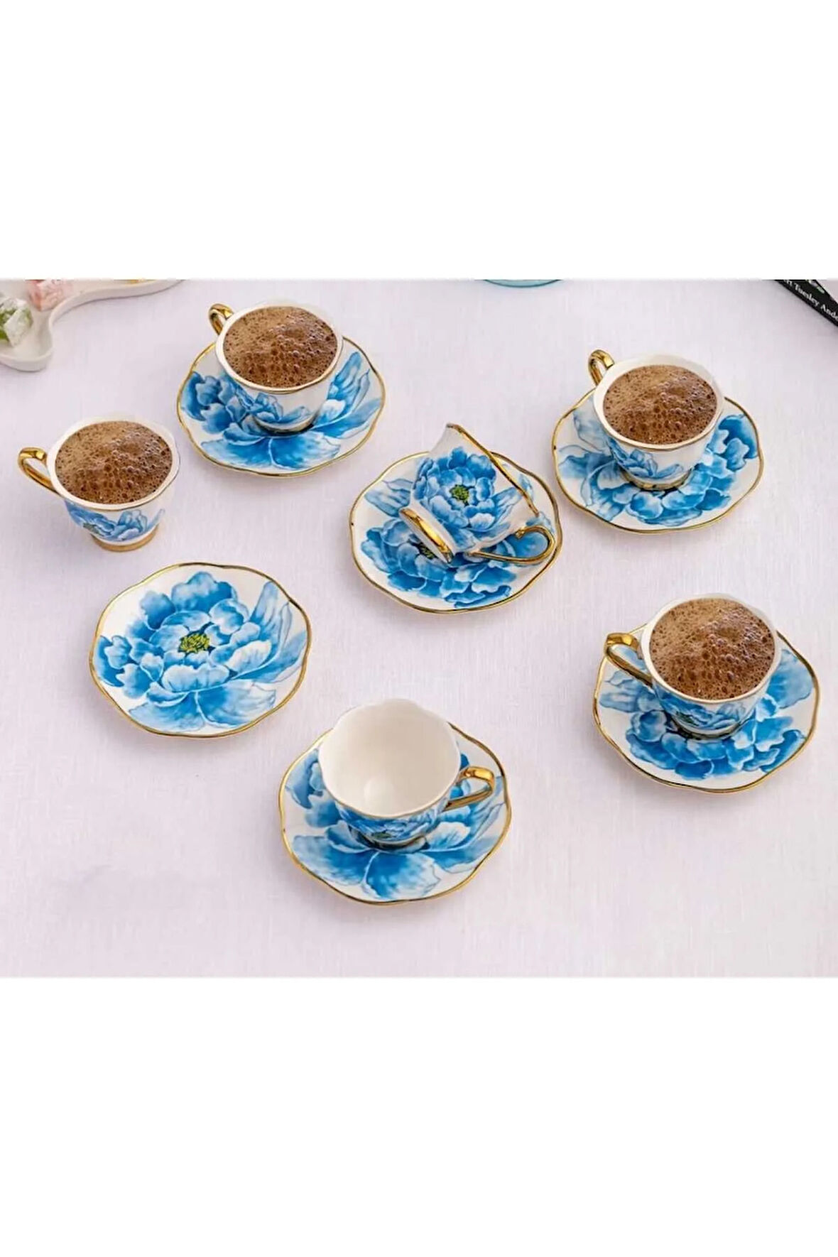 Emsan Dora 6 Kişilik Kahve Fincan Takımı 80 ml