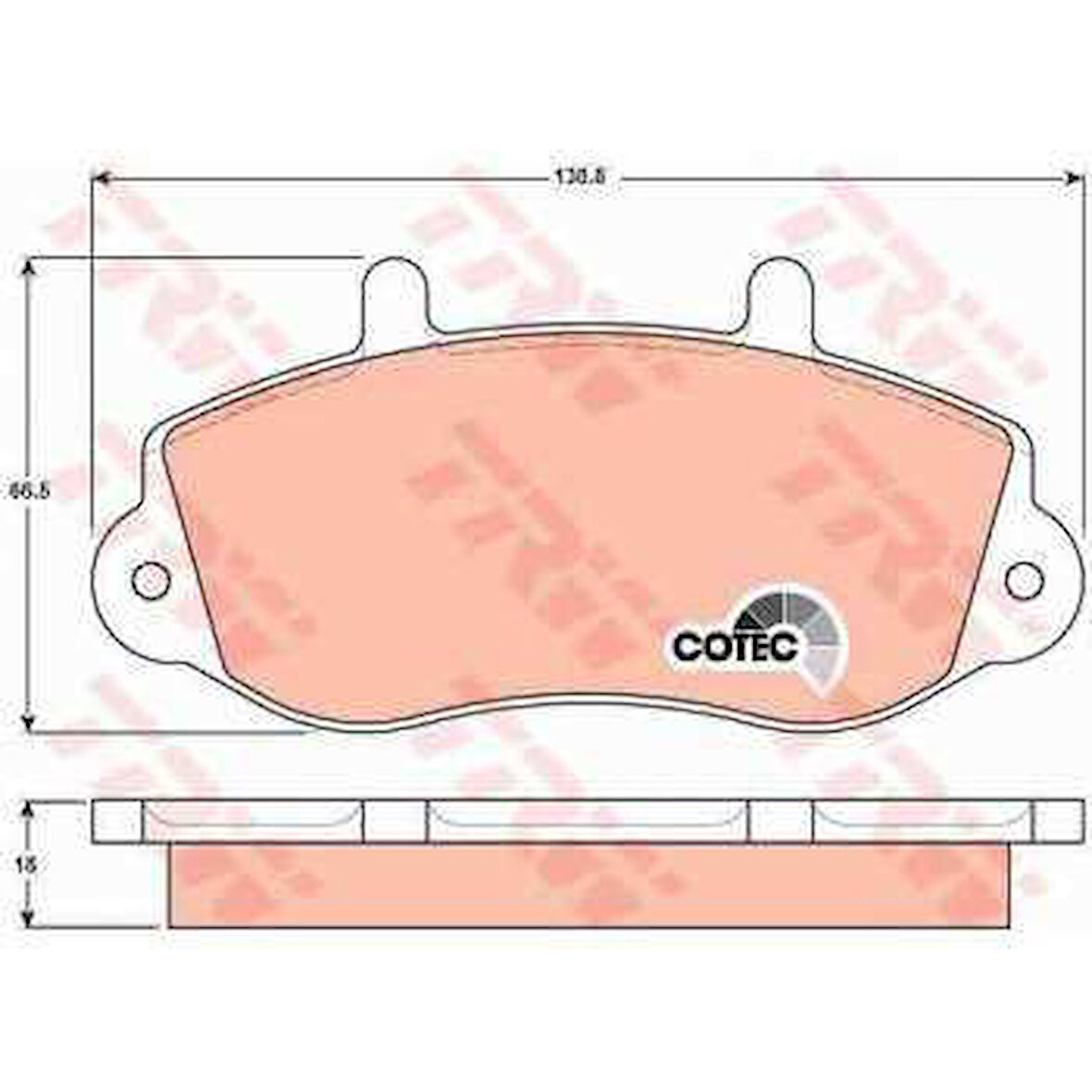 Renault On Fren Balatası Master II Movano (15"inc) - Trw Gdb1380