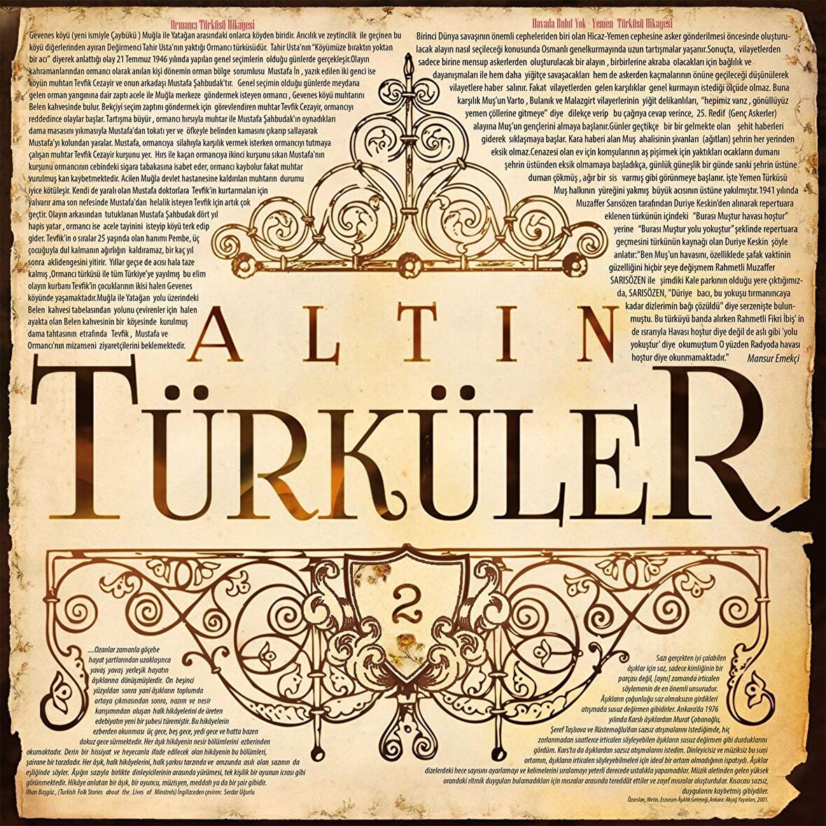 Altın Türküler - Altın Türküler 2  (Plak)  