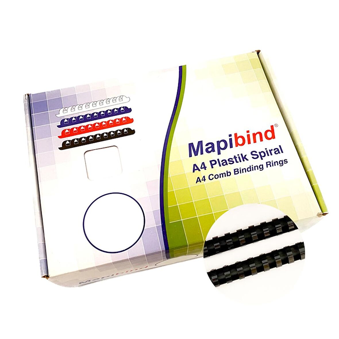 MAPİBİND 32MM PLASTİK SPİRAL SİYAH   50 AD