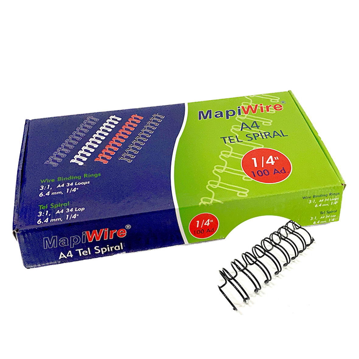 MAPİWİRE 1/4 KUTU TEL SİYAH 100 AD.