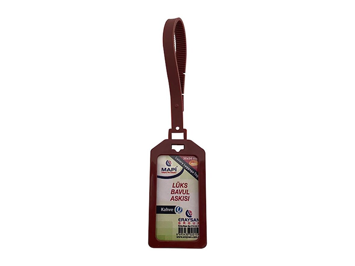 MAPİ LÜKS BAVUL ASKISI (PLASTİK) 35X54 KAHVE TEKLİ