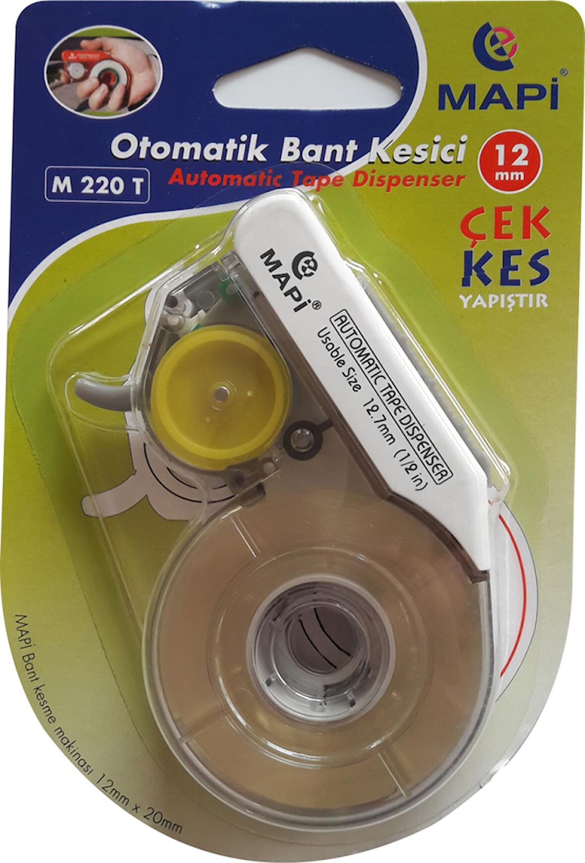 MAPİ 12 MM OTOMATİK BANT KESME MAKİNESİ BEYAZ