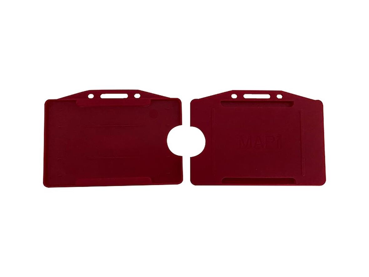 MAPİ-KART KABI YATAY BORDO 50