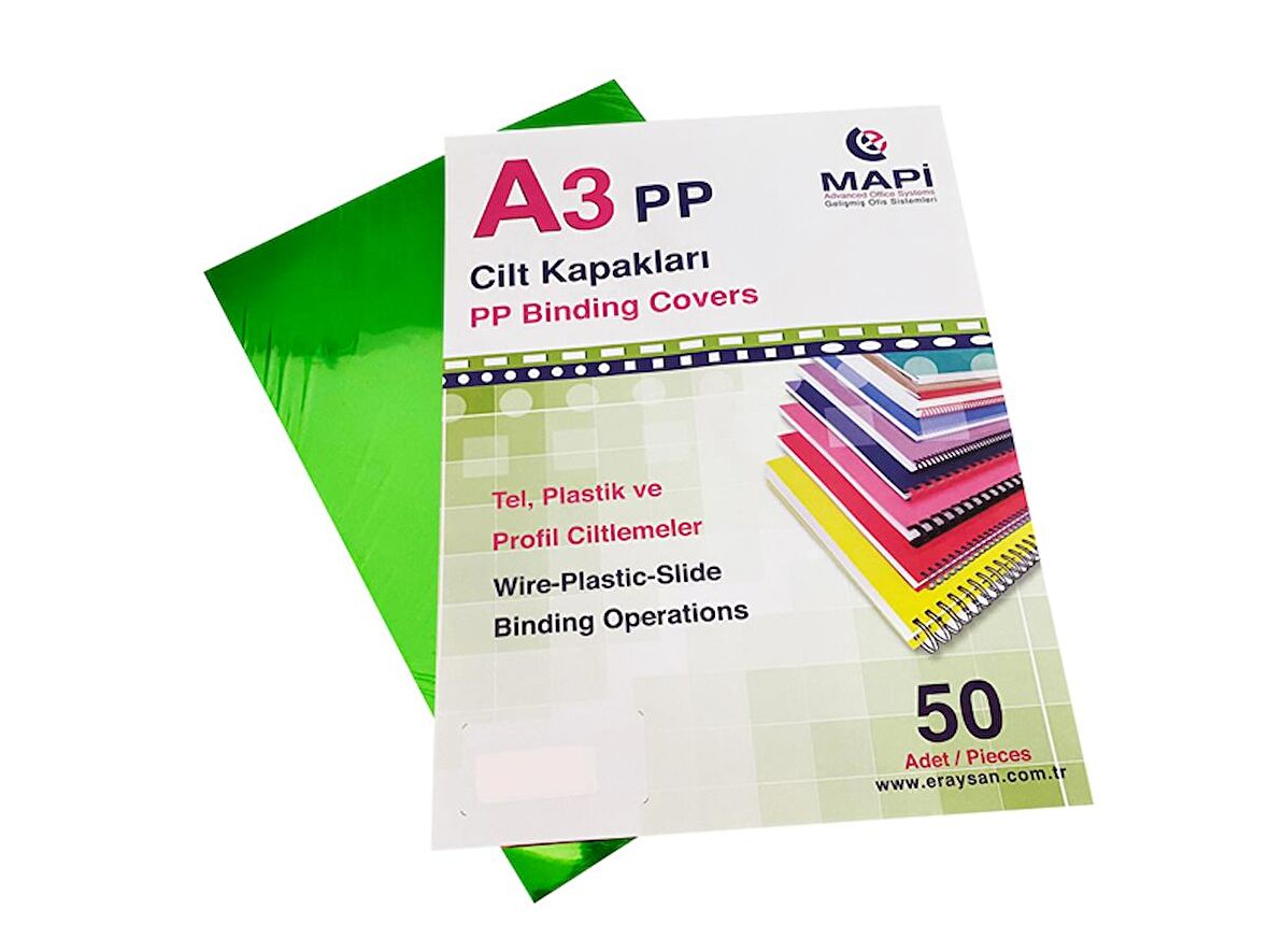 550MİC.A-3 PP KAPAK.F.YEŞİL 50