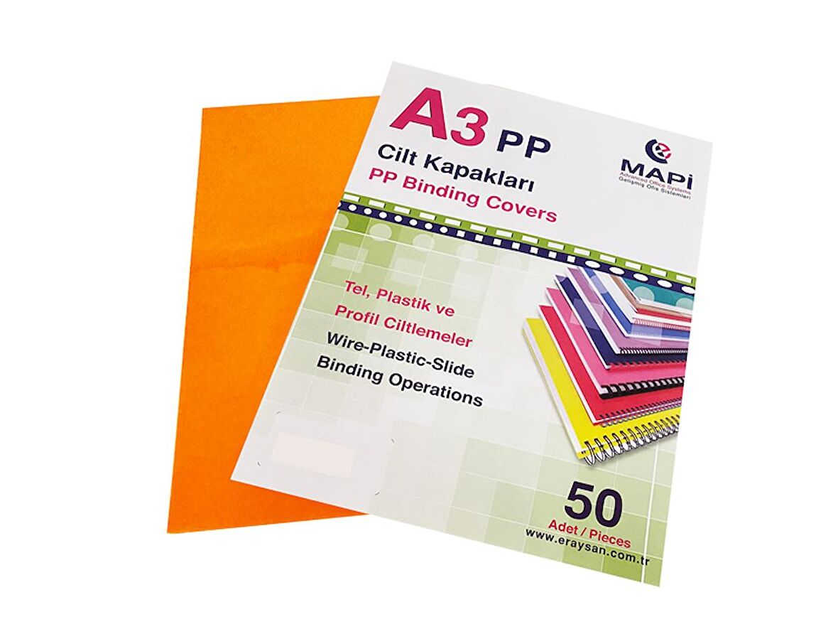 550MİC.A-3 PP KAPAK F.ORANJ 50